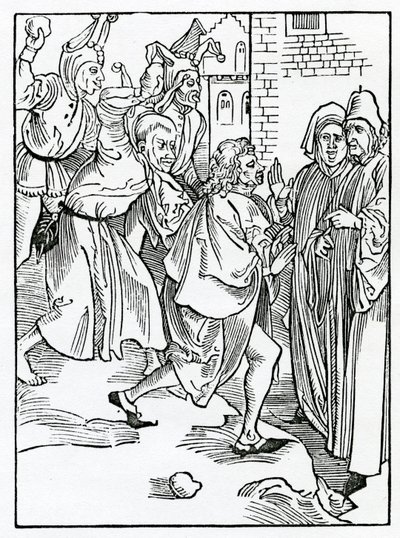 Of Mockers, and Scorners, and False Accusers, illustration from Alexander Barclay